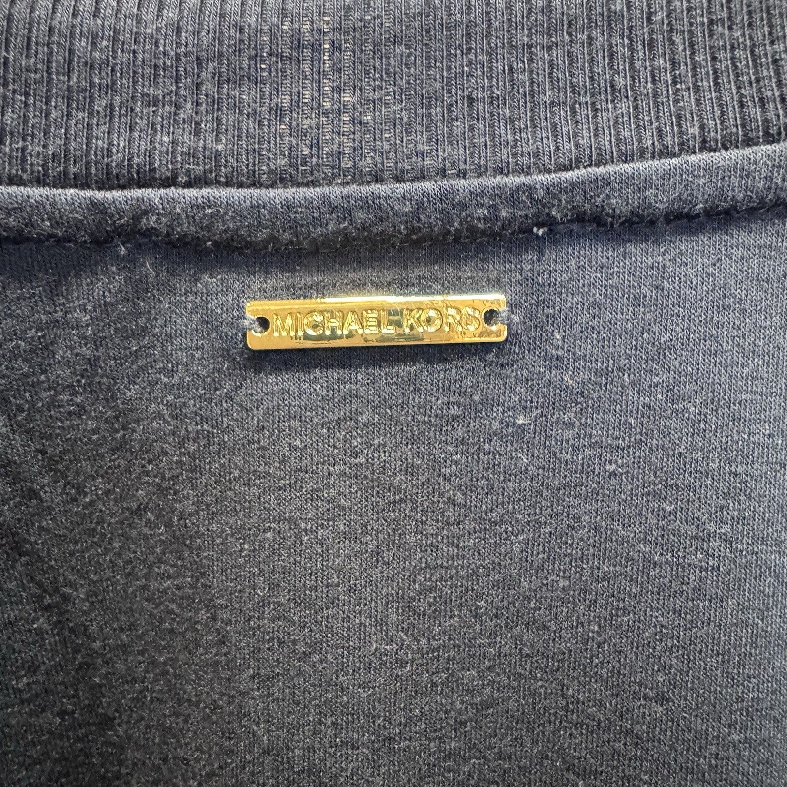 Michael Kors MK Navy Blue Pullover Sweatshirt Women’s Size M Logo