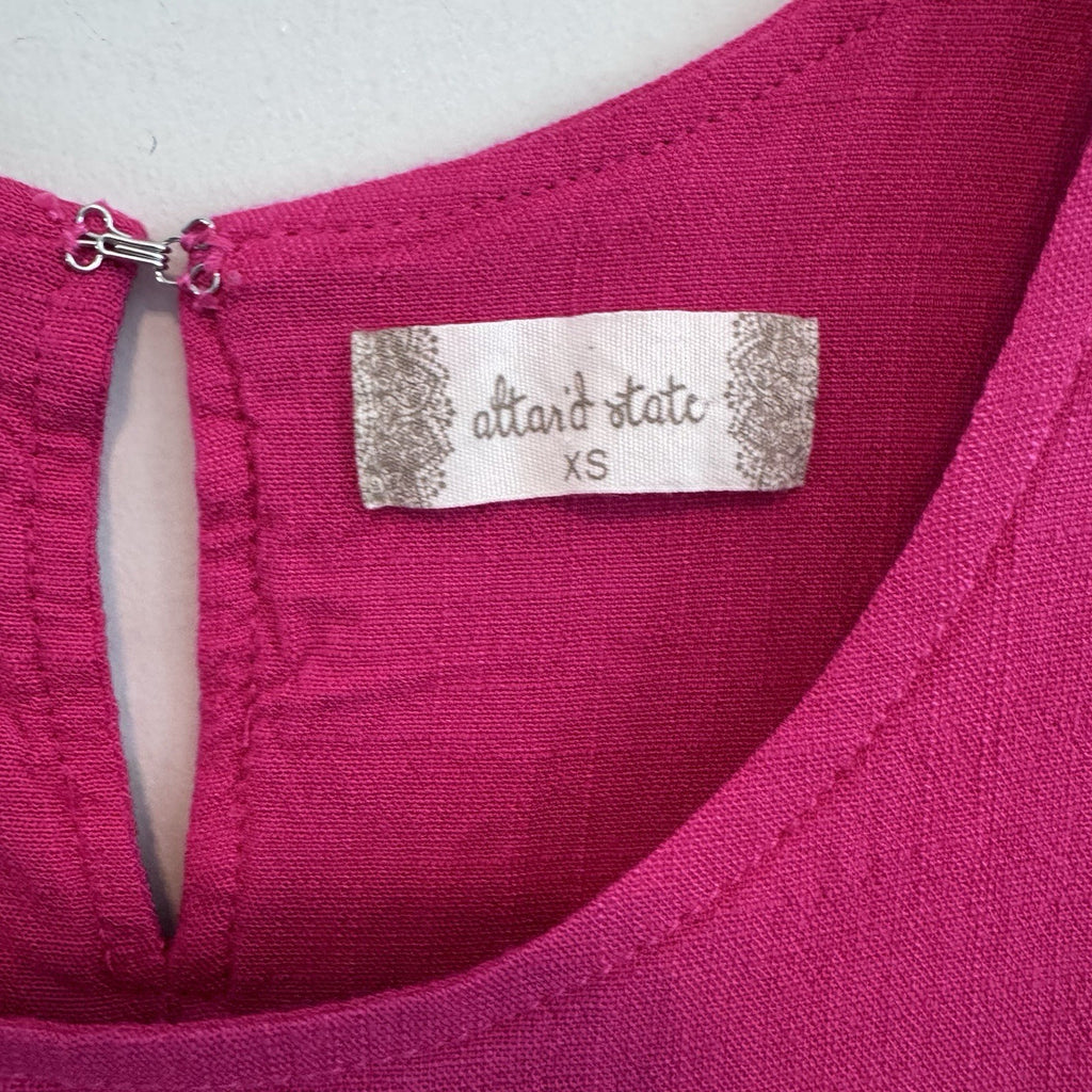 Altar’d State XS Pink Layered Tank Top Sleeveless Boho Rayon Blouse