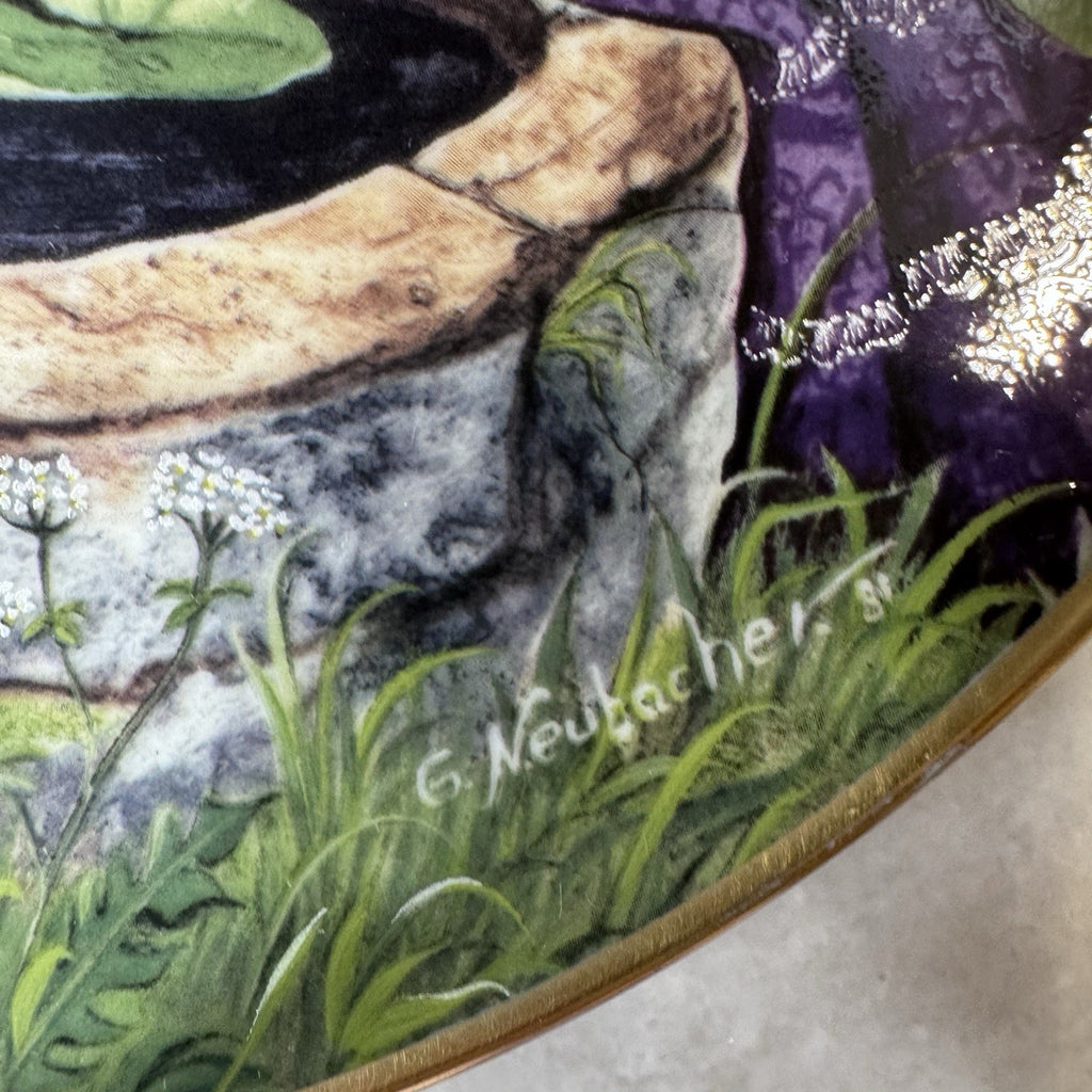 Vontage 1981 The Frog King Gerda Neubacher Kaiser Porcelain 7 1/2" Plate