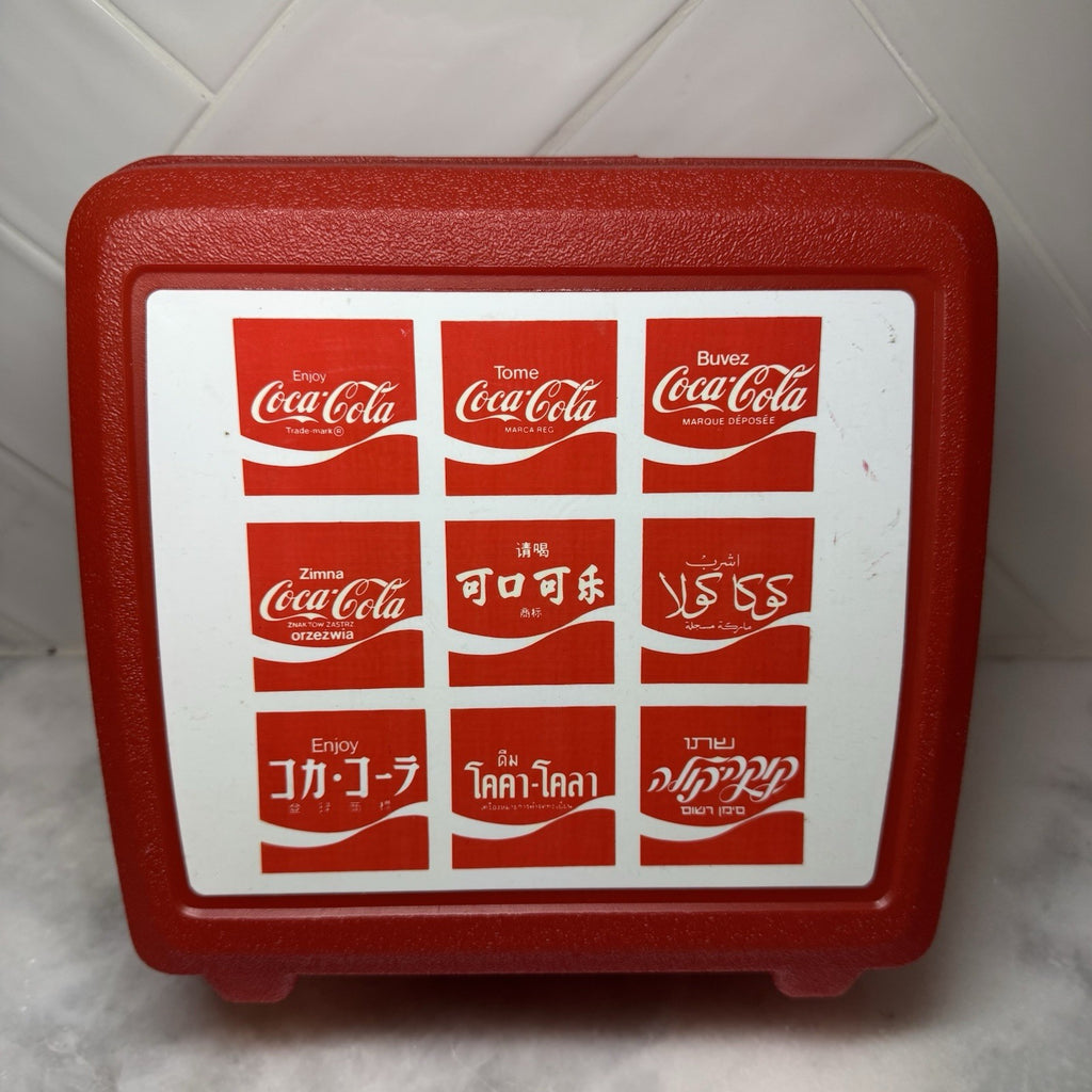 Vintage Coca-Cola Collectible Lot Glasses Mugs Puzzle Tin Lunch Box Plush