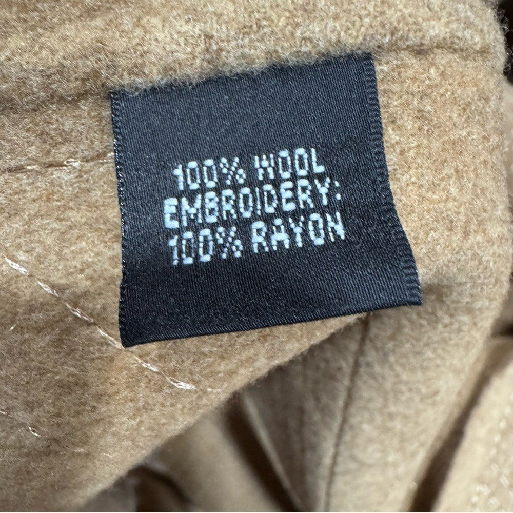 Cream Ellen Tracy Linda Allard wool coat. Size 16