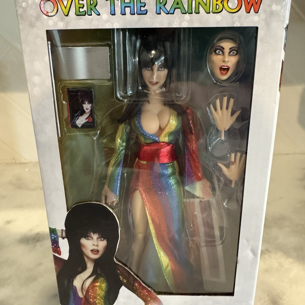 NECA Elvira Over the Rainbow Mistress of the Dark 8” Clothed Figure Sealed