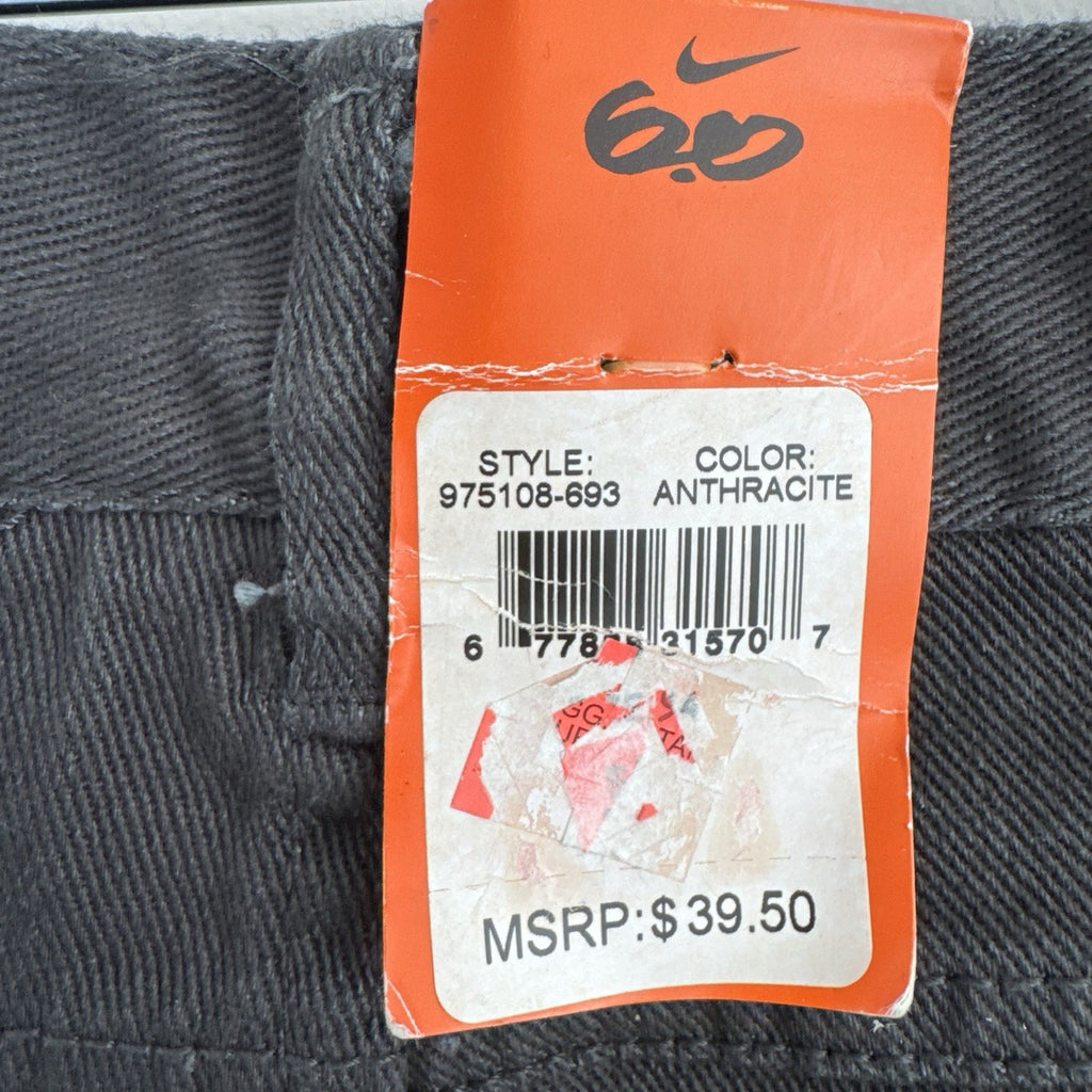 Nike 6.0 Boys Anthracite Jeans Size 14 Slim Fit Stretch NWT