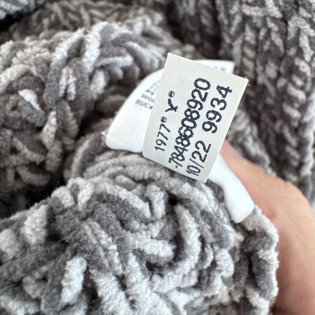 American Eagle Chunky Knit Sweater Women M Gray Marled Cozy Chenille