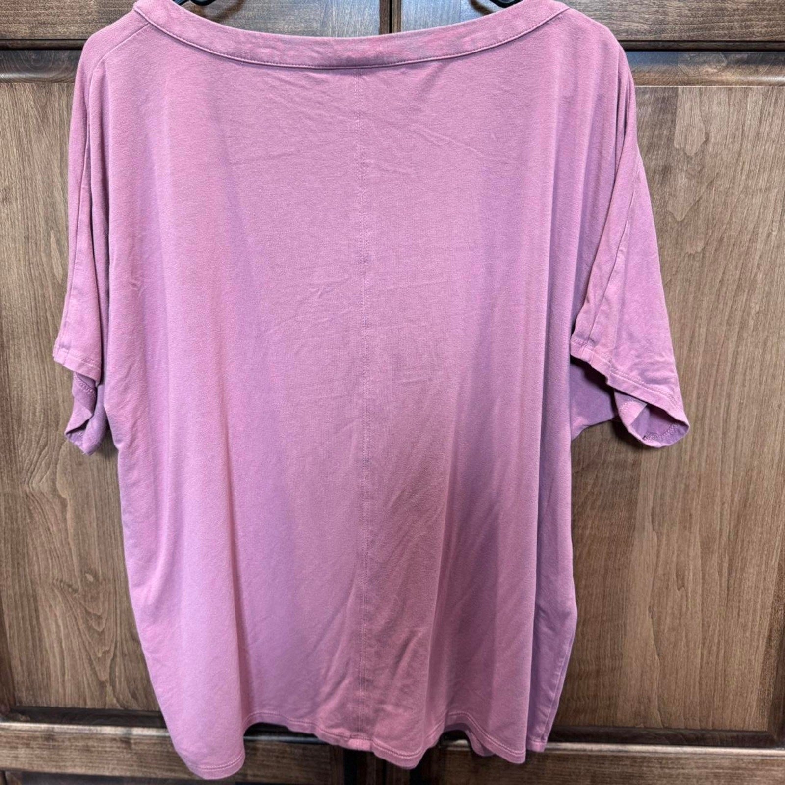 J. Jill Wear ever Collection Dusty Rose Short Sleeve Top Size M