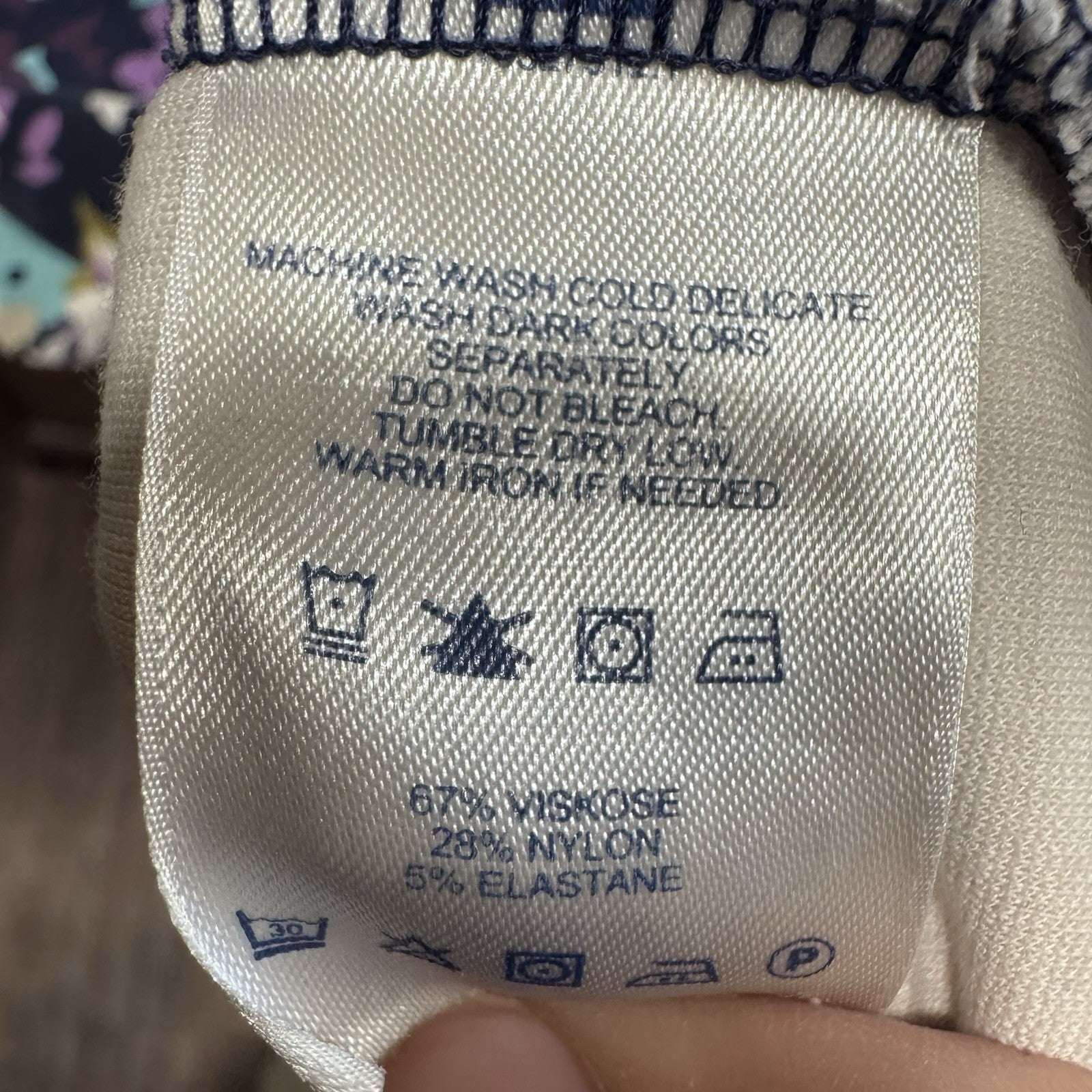 Lands’ End Women’s Sleeveless Floral Dress Size 6 Tall Multicolor Fit & Flare