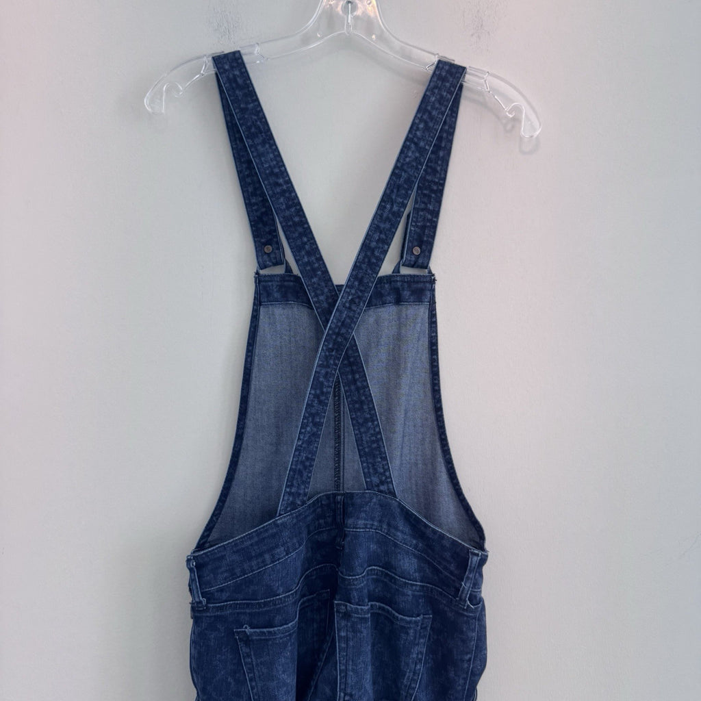 Hollister Denim Overalls Womens Small Acid Wash Skinny Stretch Bib Jeans