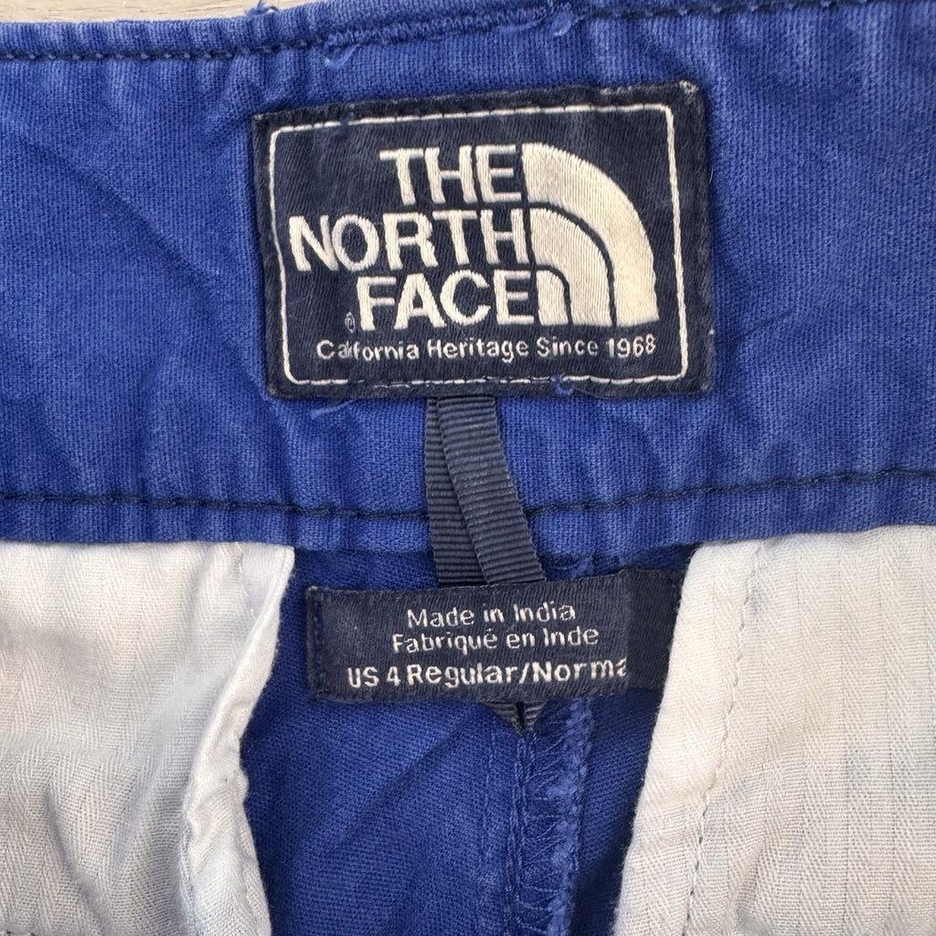 The North Face Beige Linen Blend Shorts Womens 8 Long Casual Hiking