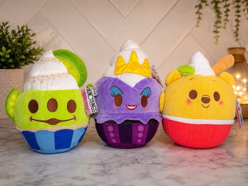 Disney Munchlings Cupcake Alien,lemon Mint The Pooh,ice Cream Sundae Ursula