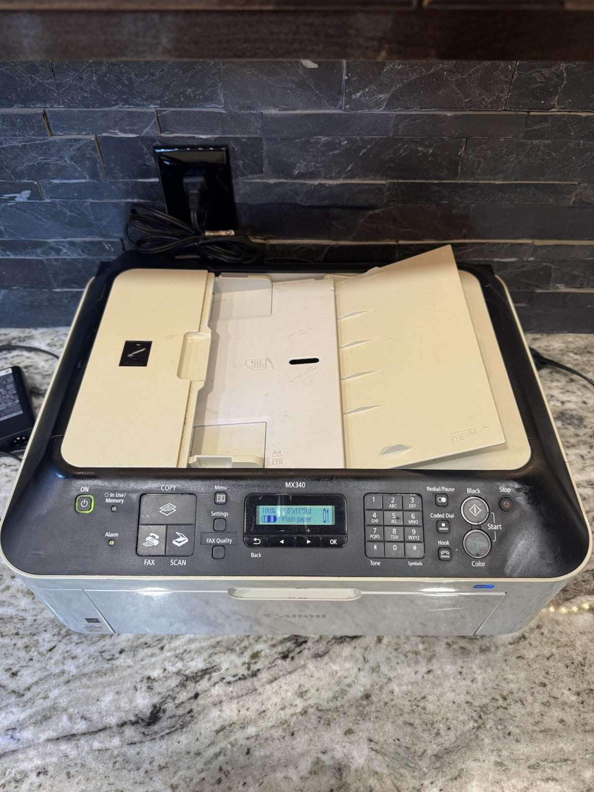 Canon PIXMA MX340 All-In-One Wireless Inkjet Color Printer Scanner Copier No Ink