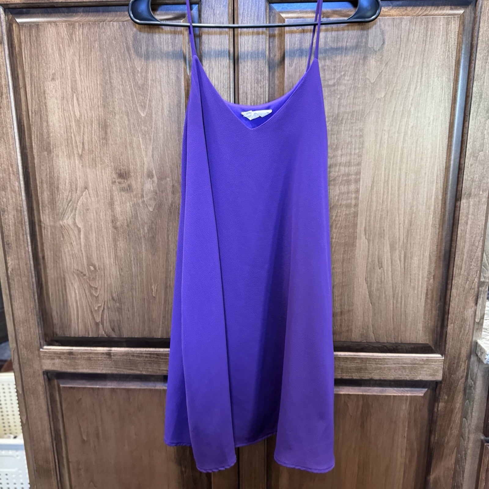 Peach Love California Purple Slip Dress Size Small Made in USA Spaghetti Strap