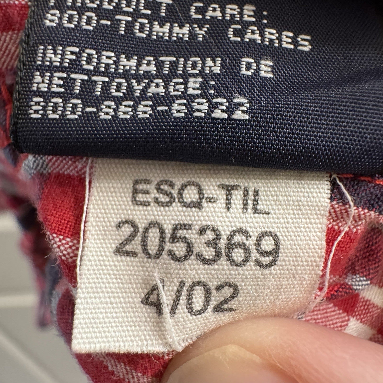 Vintage Tommy Jeans Red Plaid Shirt XL 2002 Mauritius Short Sleeve