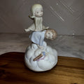 Vintage 1990 Roman Inc Angel Boy Music Box Figurine Works Tested