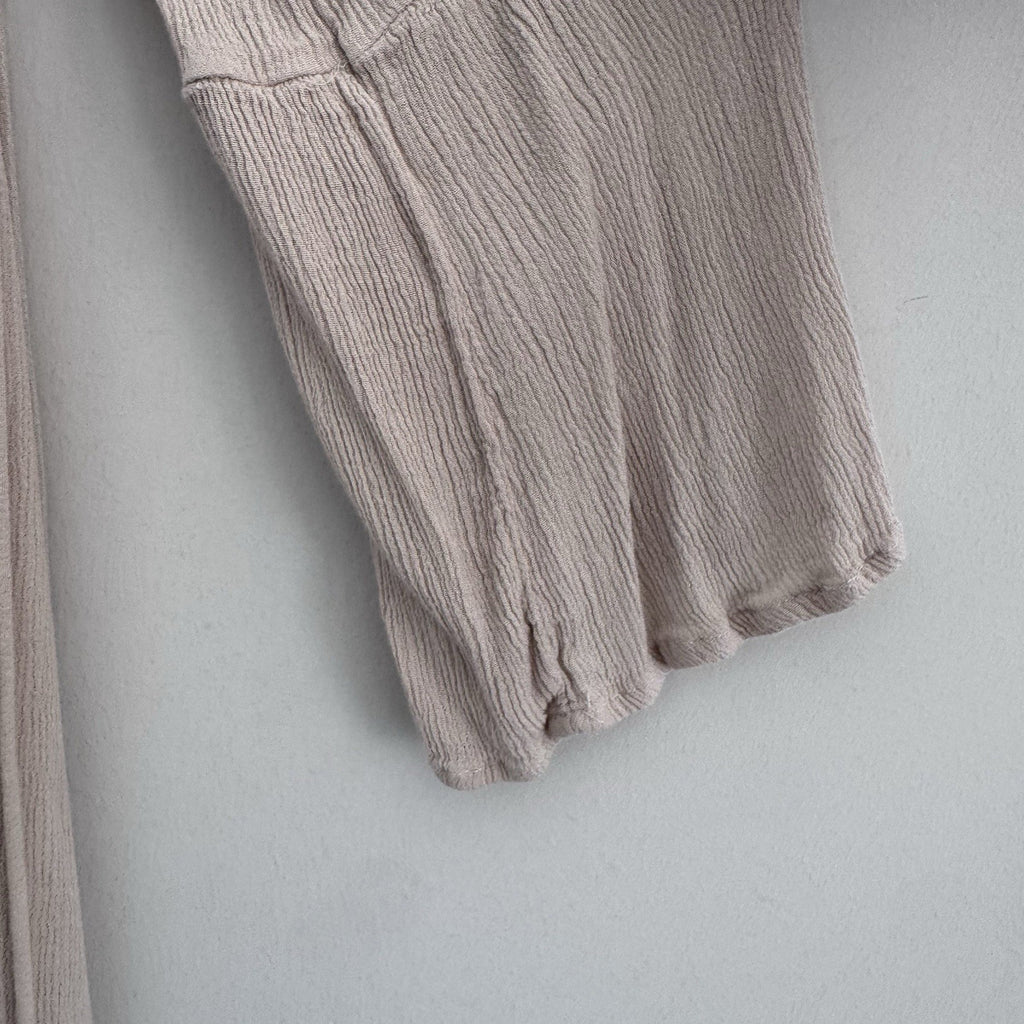 Women’s Flying Tomato Boho Peasant Dress Size L Taupe Lace