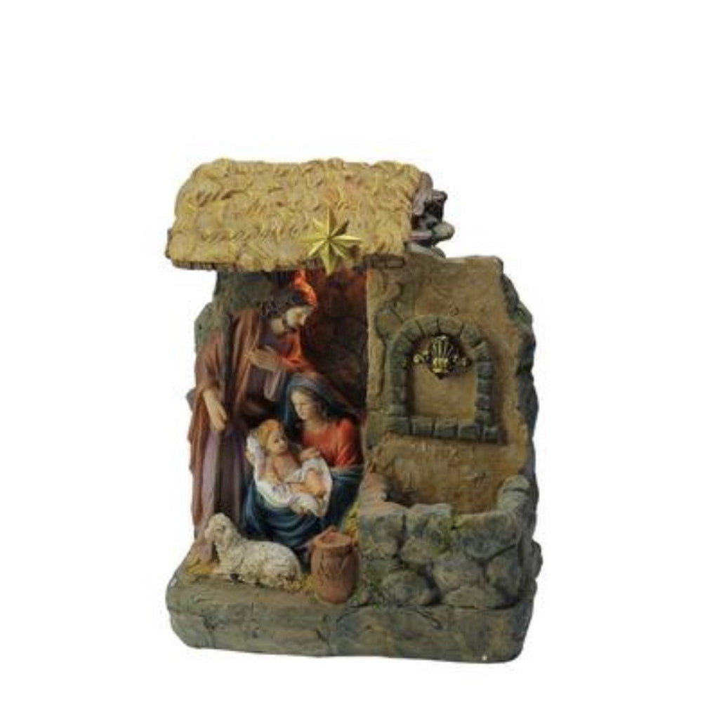Vintage Northlight 14 In Holy Family Figures Christmas Nativity Statue Fountain