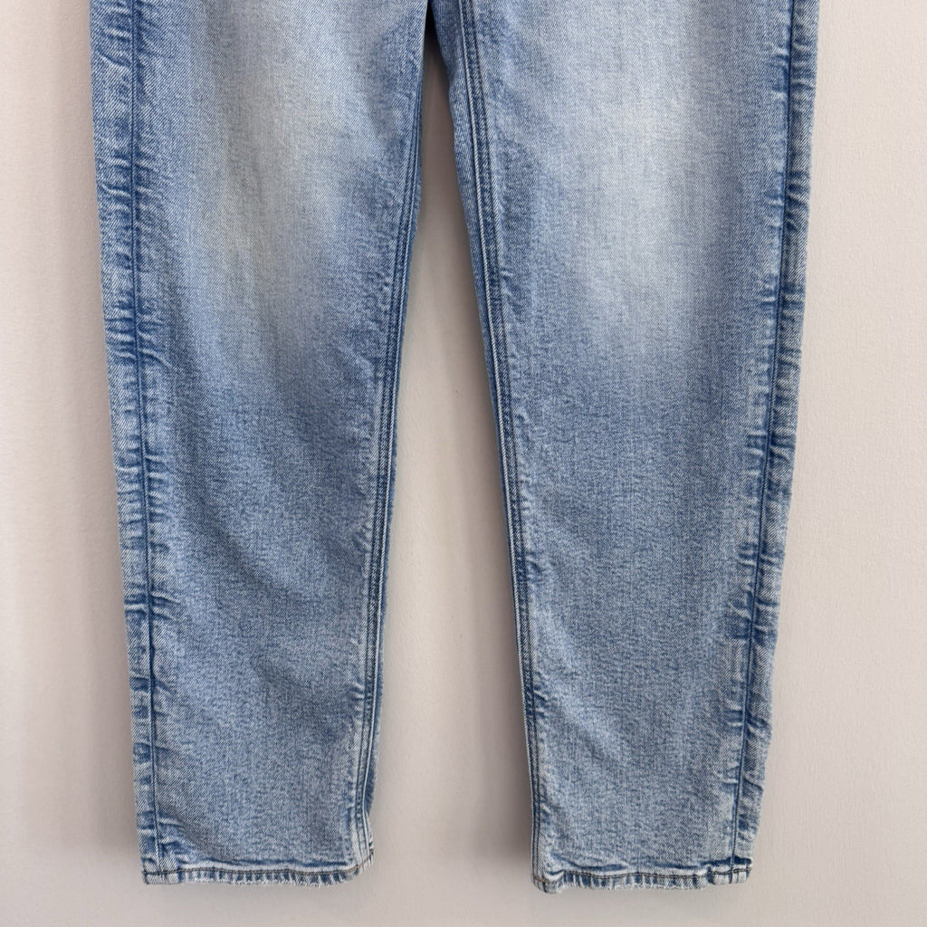 American Eagle Highest Rise Boyfriend Jeans 00 Short Light Wash Stretch Womens