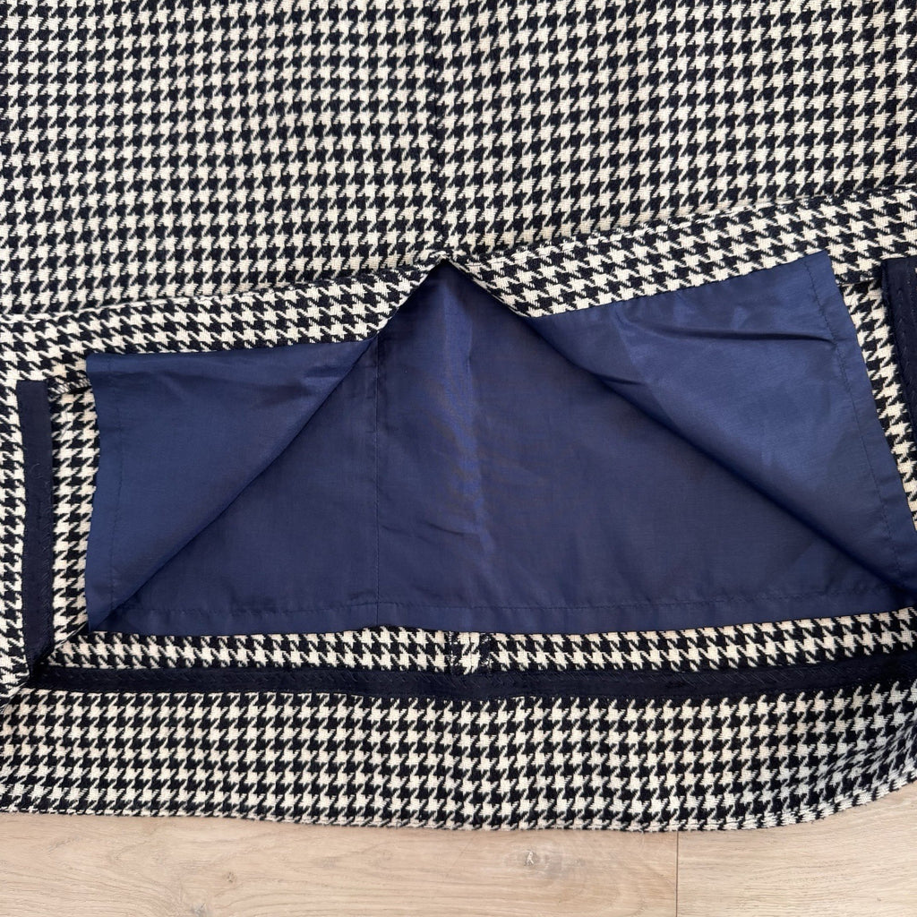 Draper James Houndstooth Pencil Skirt Size 10 Wool Blend Lined Women’s