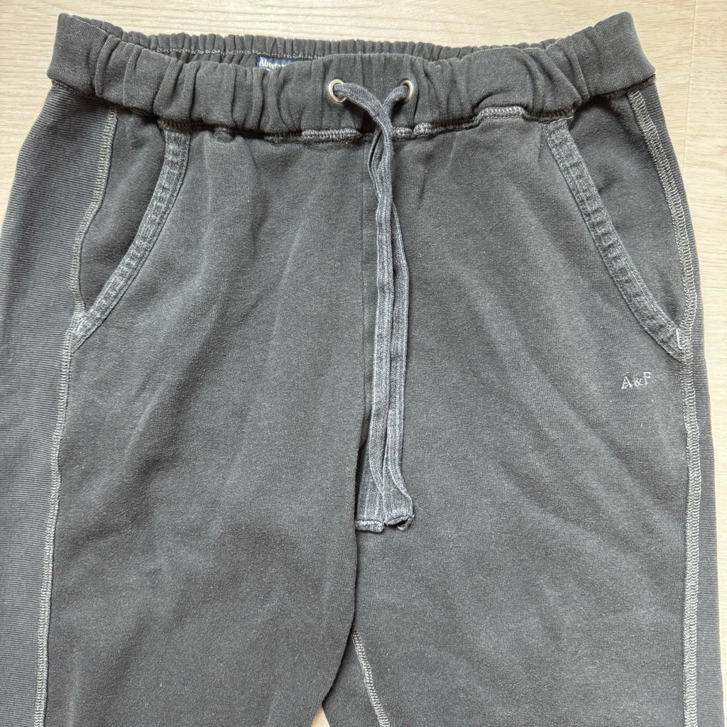 Abercrombie & Fitch Soft A&F Fleece Jogger Sweatpants Black Size Small