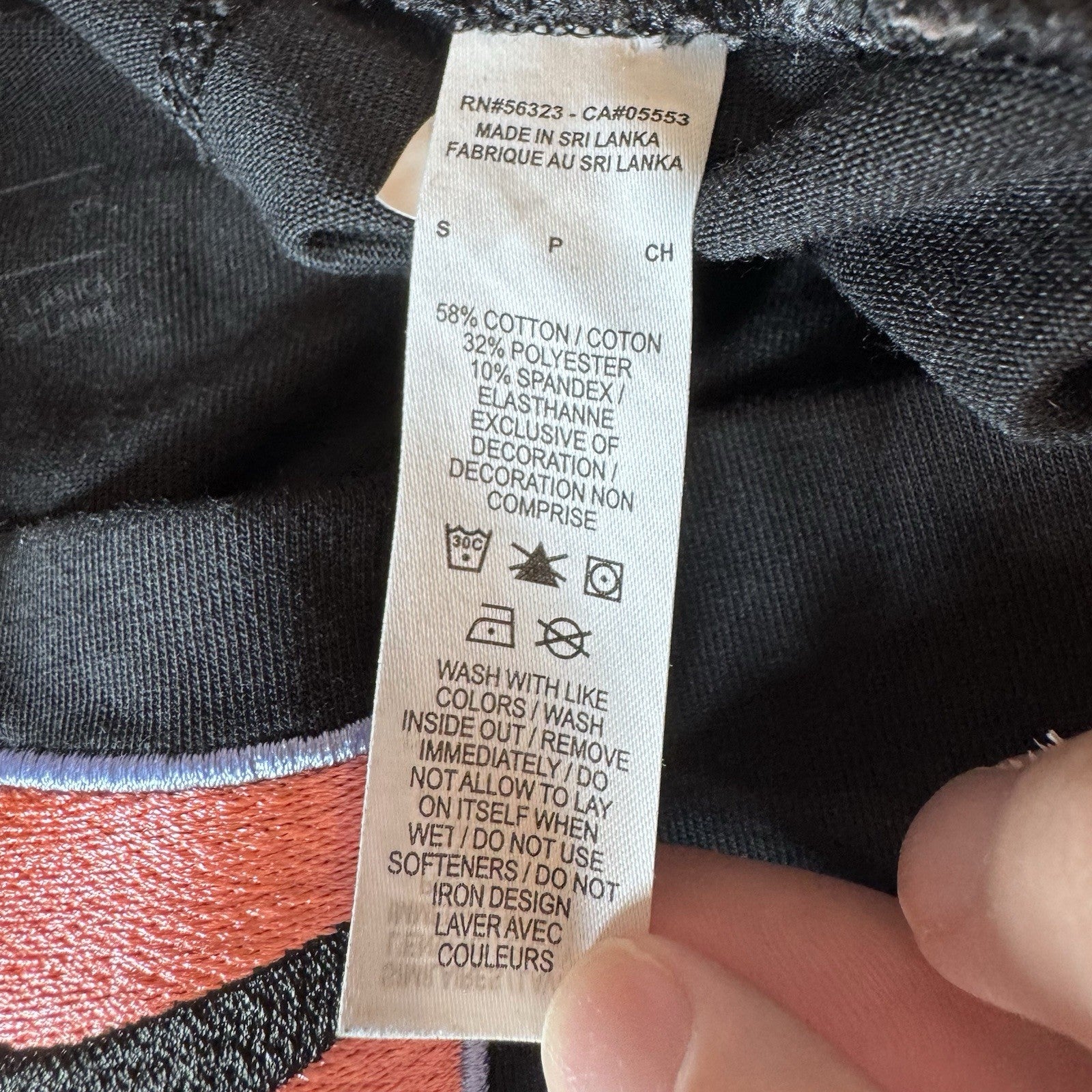 Nike Women’s Leggings Small Black Paint Splatter Blue Swoosh Stretch Athletic