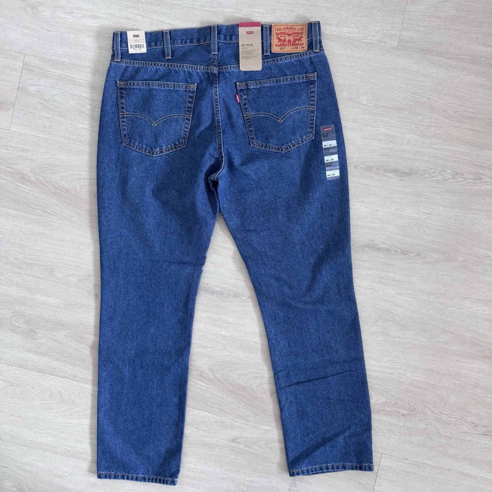 Levis 511 Slim Jeans 38x30 Eco Ease Blue Denim NWT