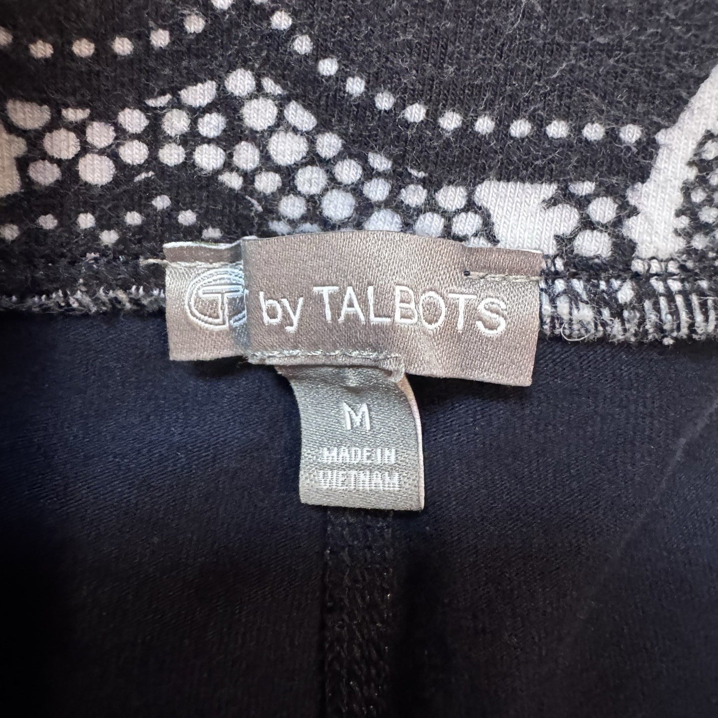 T by Talbots Floral Skort Black White Women’s Size M Built-In Shorts