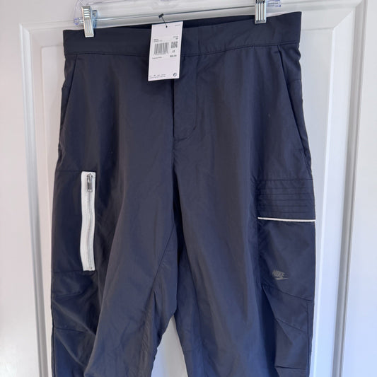Nike Mens Pants Size 30 Black Taper Leg Standard Fit Cargo Zip Pockets NWT $85