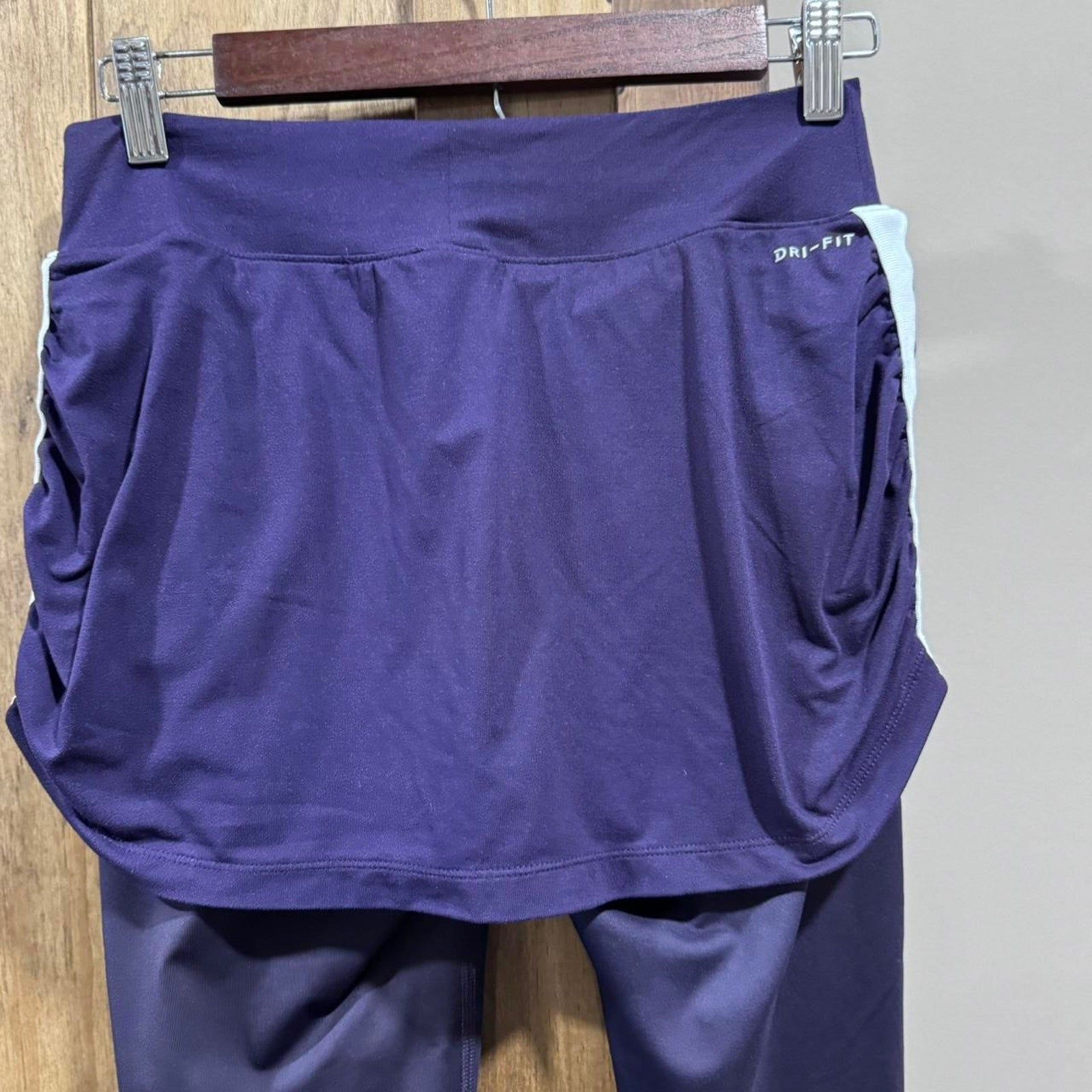 Nike Dri-FIT Skirted Leggings - Purple, Size Small