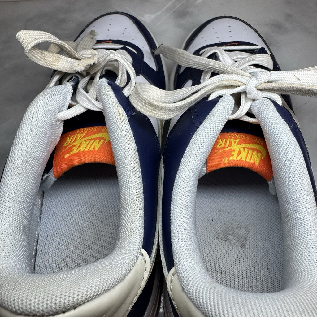 Nike Air Force 1 Low Sun Reactive Navy White Orange Kids Size 5