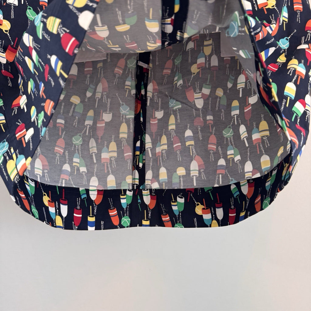 Talbots Petites 16P Navy Lobster Buoy Print Skort Golf Tennis Nautical