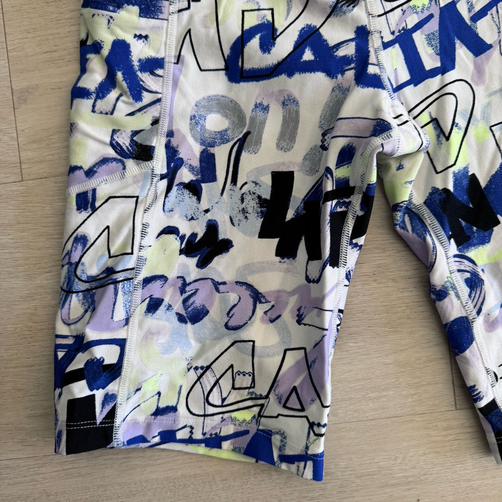 Calvin Klein Performance Leggings Small Abstract Print Stretch Activewear