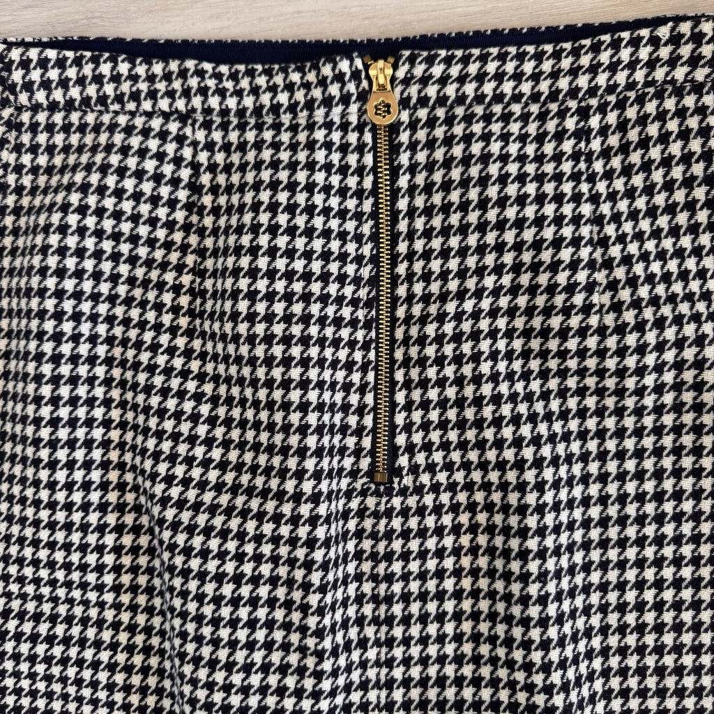 Draper James Houndstooth Pencil Skirt Size 10 Wool Blend Lined Women’s