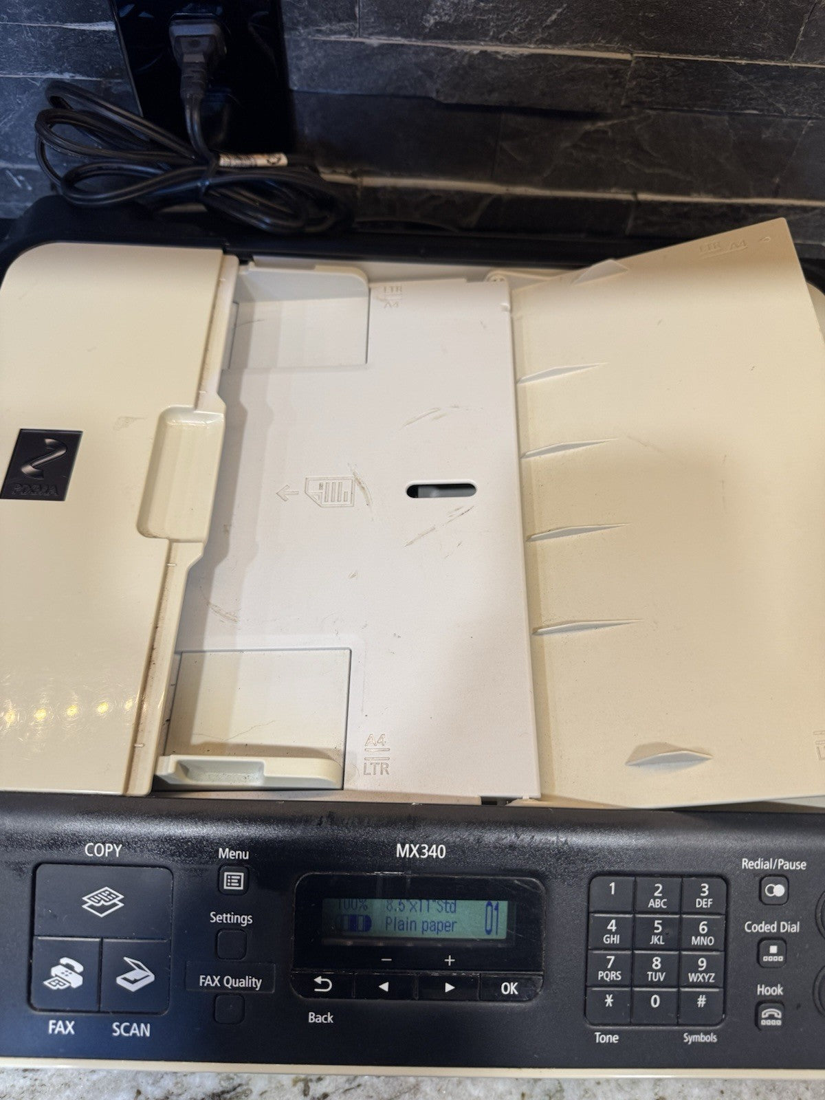 Canon PIXMA MX340 All-In-One Wireless Inkjet Color Printer Scanner Copier No Ink