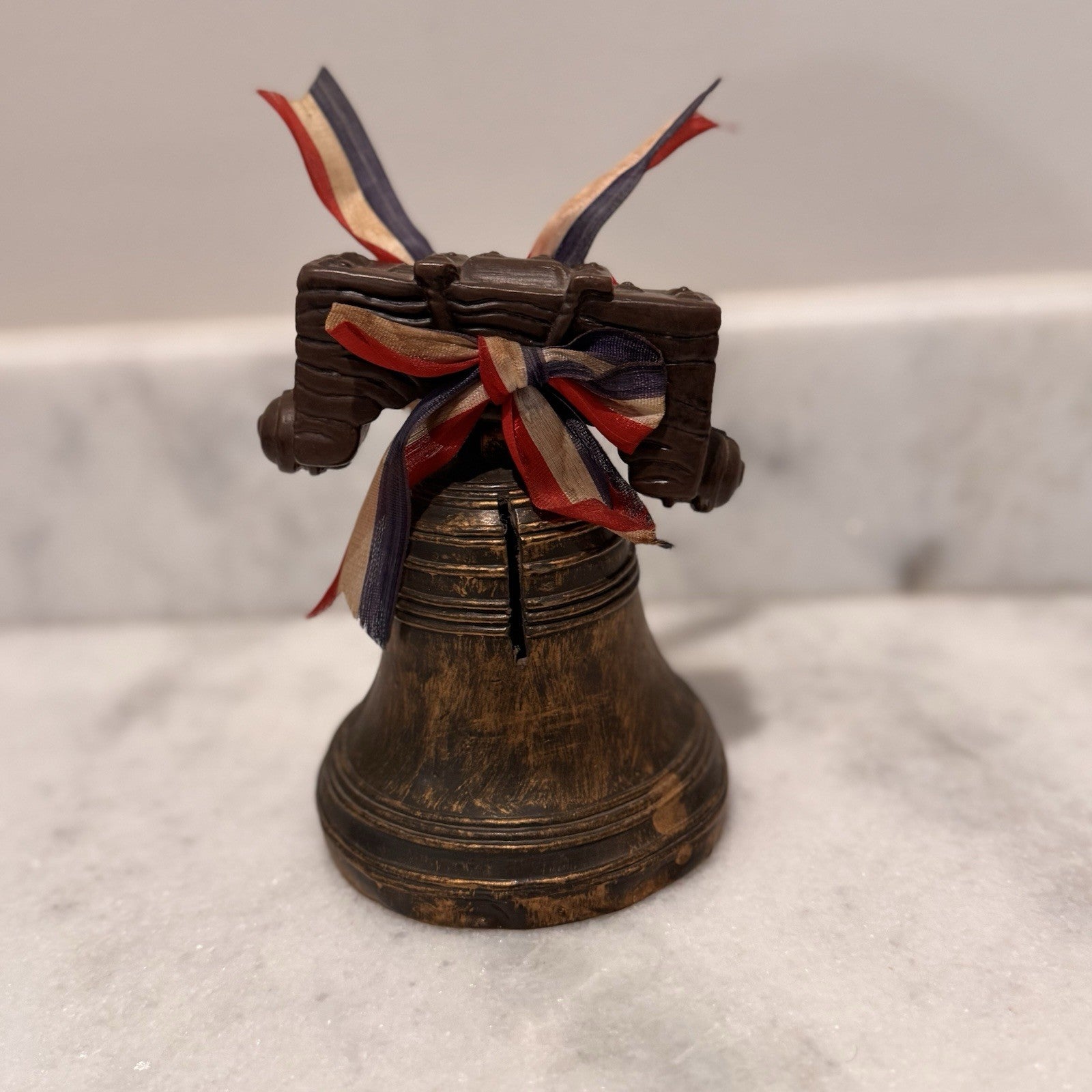 Vintage Liberty Bell Coin Bank 1972 Silver Dollar City Patriotic Decor