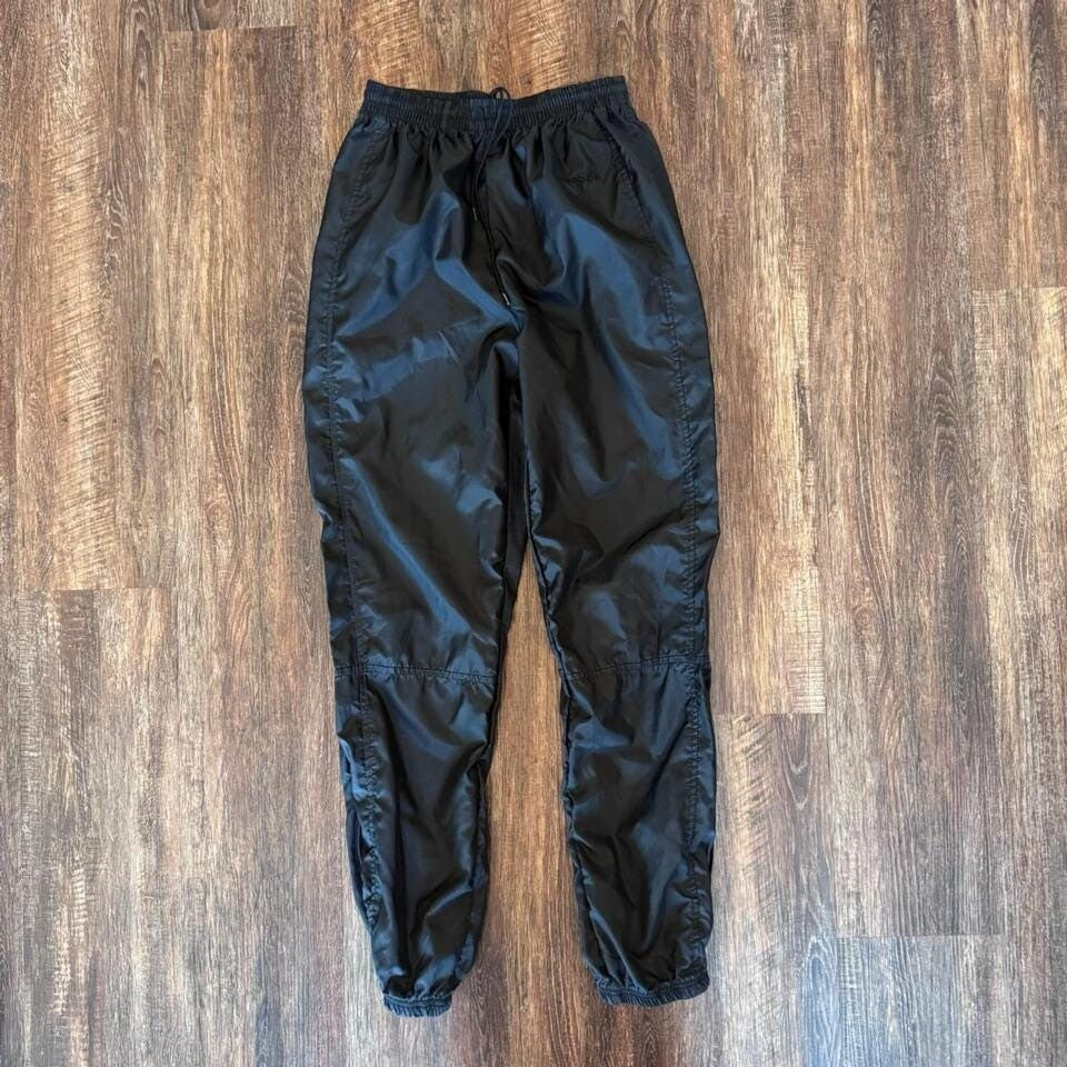 Vintage early RN 6941 Reebok sport black sportswear track pants w/ elastic band