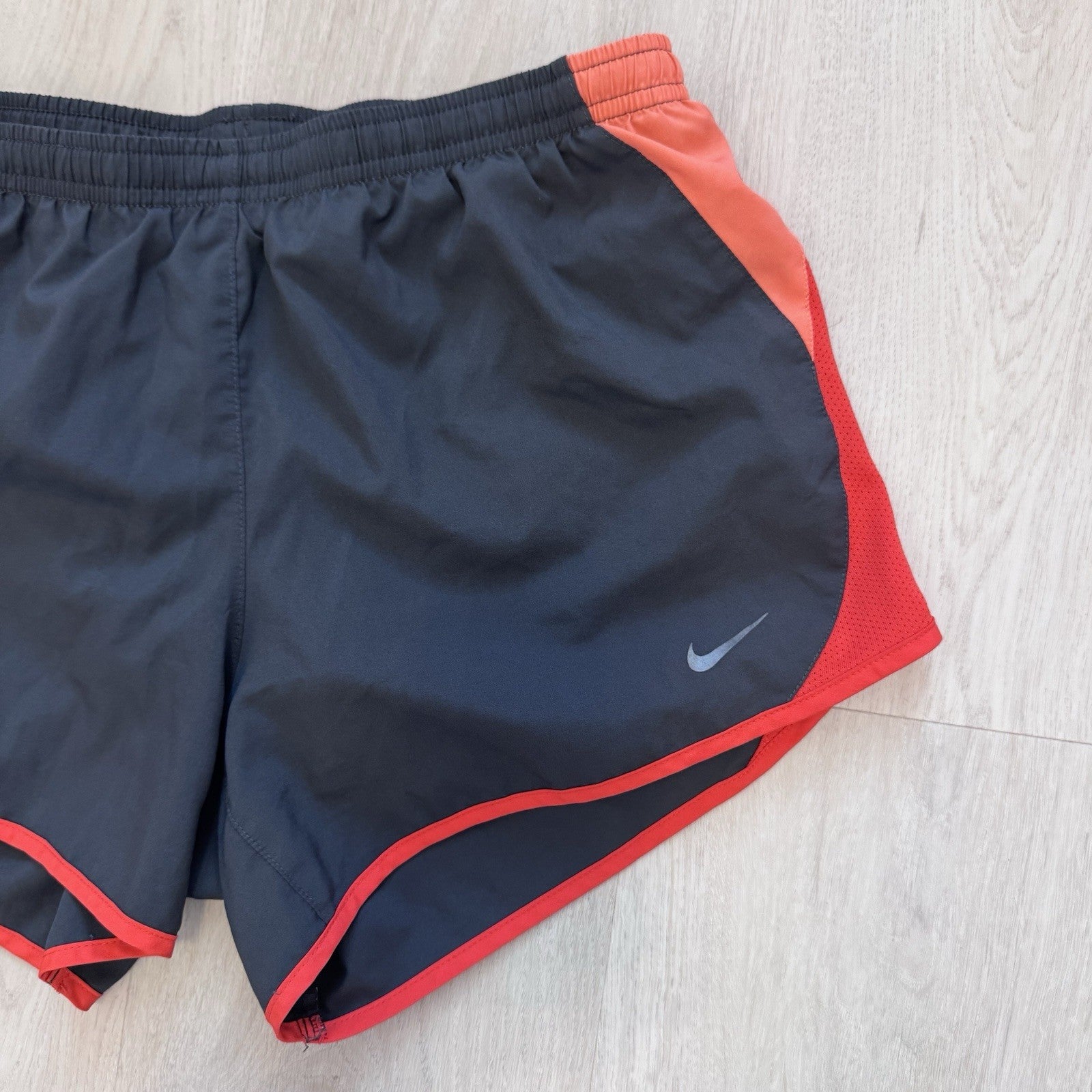 Nike Dri-Fit Womens Running Shorts Small Blue Red Athletic Activewear