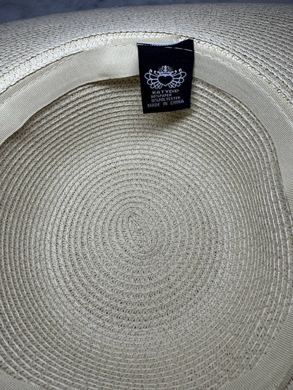 Katydid Mermaid Off Duty Wide Brim Straw Sun Hat NWT