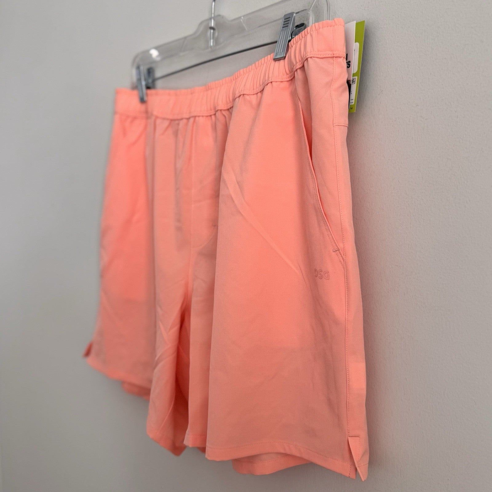 DSG Men's 6" Agility Woven Shorts Pink Ray Athletic Fit Size Large
