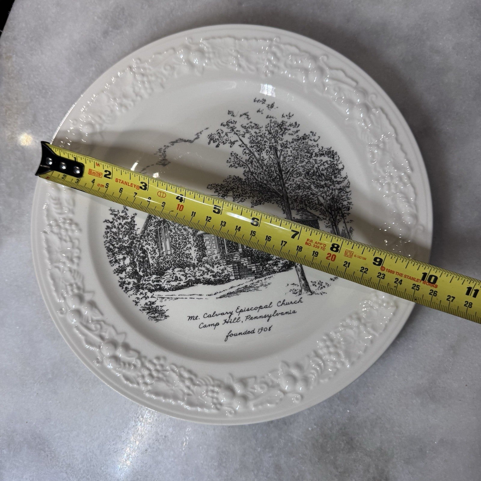 Vintage Mt Calvary Episcopal Church Camp Hill PA Vernon Kilns Plate