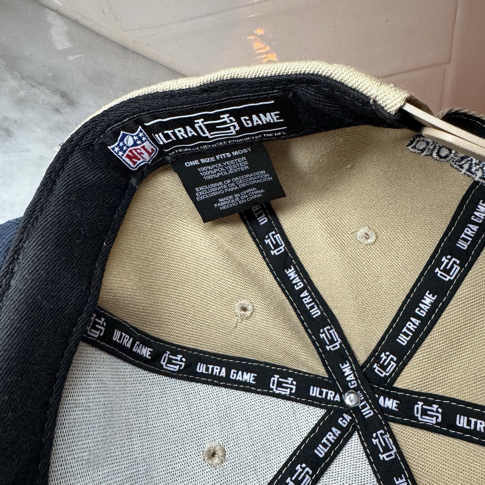 NFL Dallas Cowboys Ultra Game Archway Snapback Hat Khaki Navy Blue Tan NEW