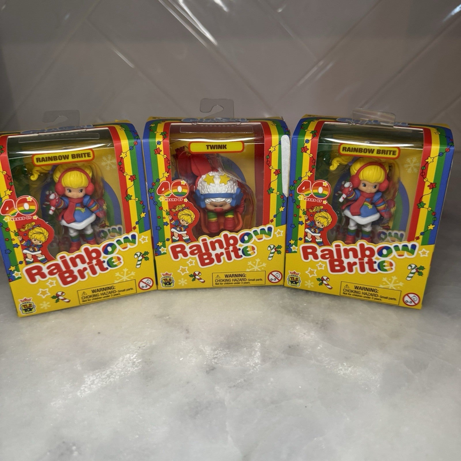 Rainbow Brite 40th Anniversary Mini Figure Set TLS Toy NIB 3 Pack