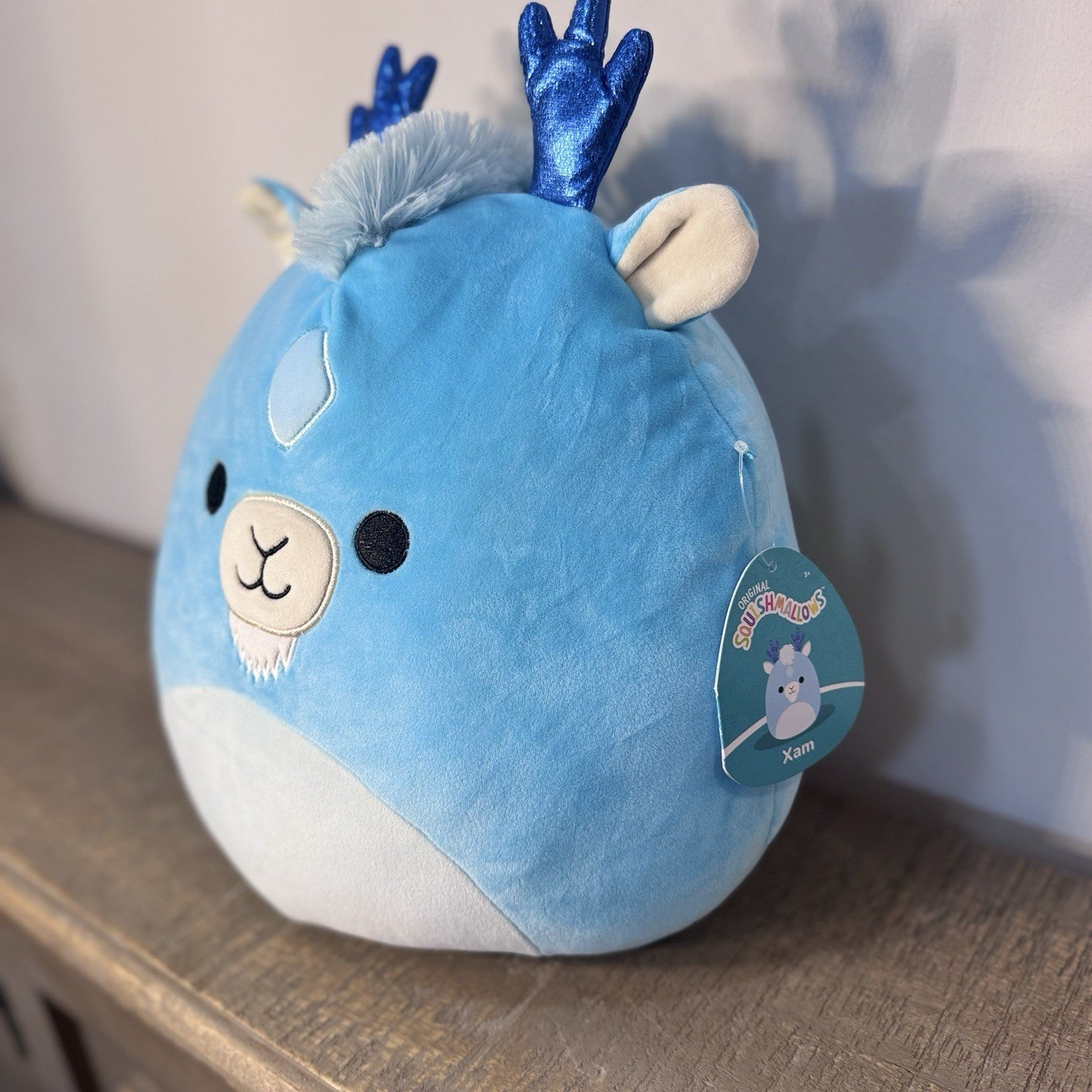 Squishmallows Xam Blue Goat 12” Plush S12 #2003 2022 Original Tags Jazwares NWT