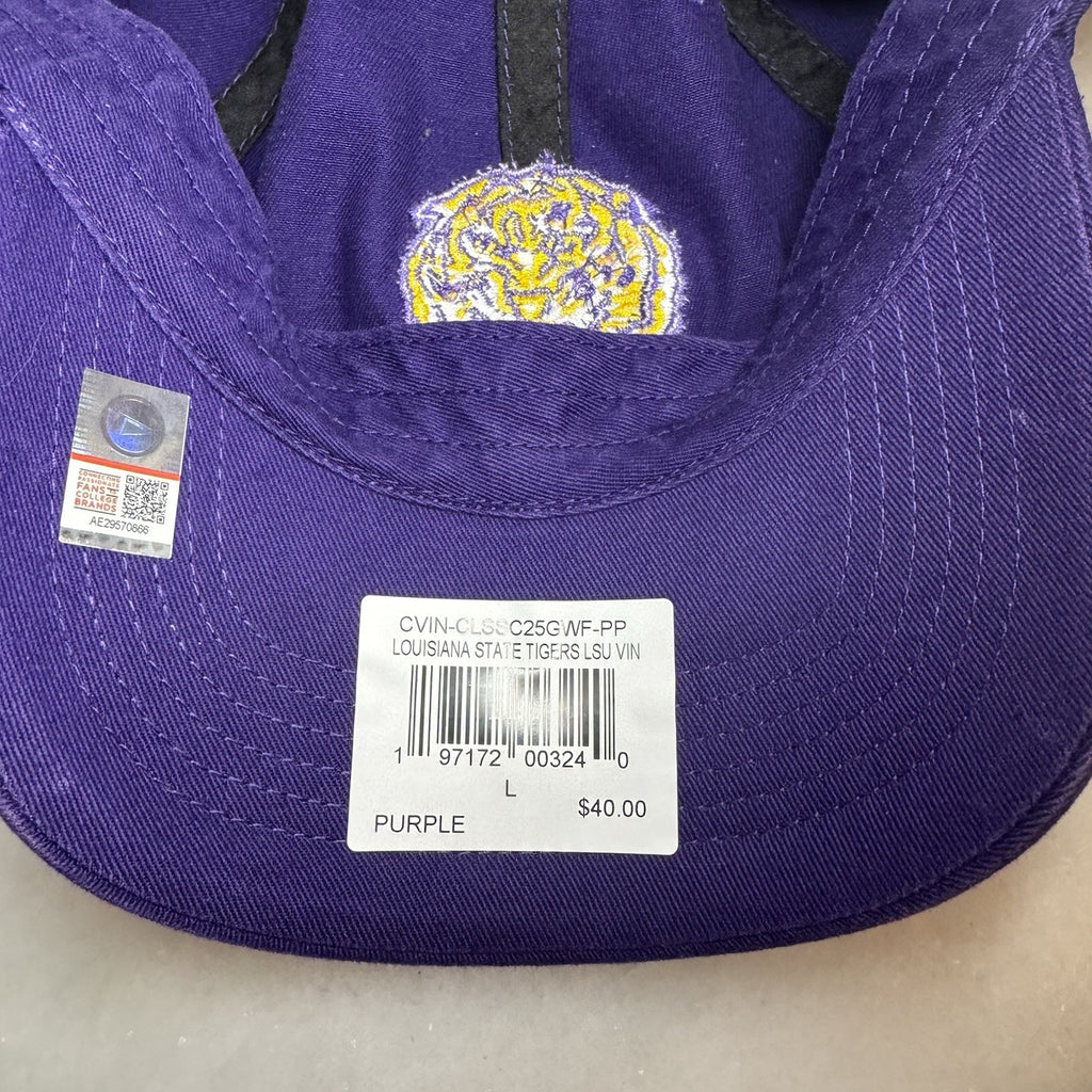 LSU Tigers '47 Franchise Fitted Cap Hat Size L New Louisiana Sports Purple