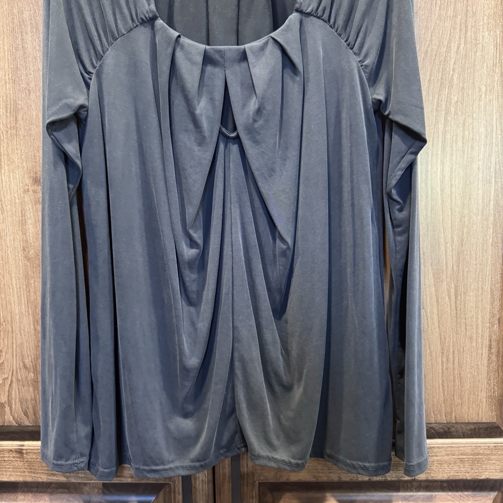 Red By BKE Draped Front Long Sleeve Top – Size M