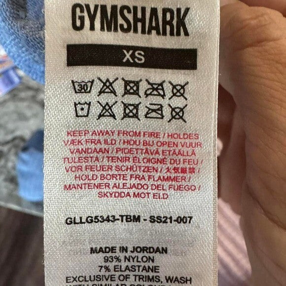 Blue Gymshark Vital Seamless 2.0 leggings XS  #activewear