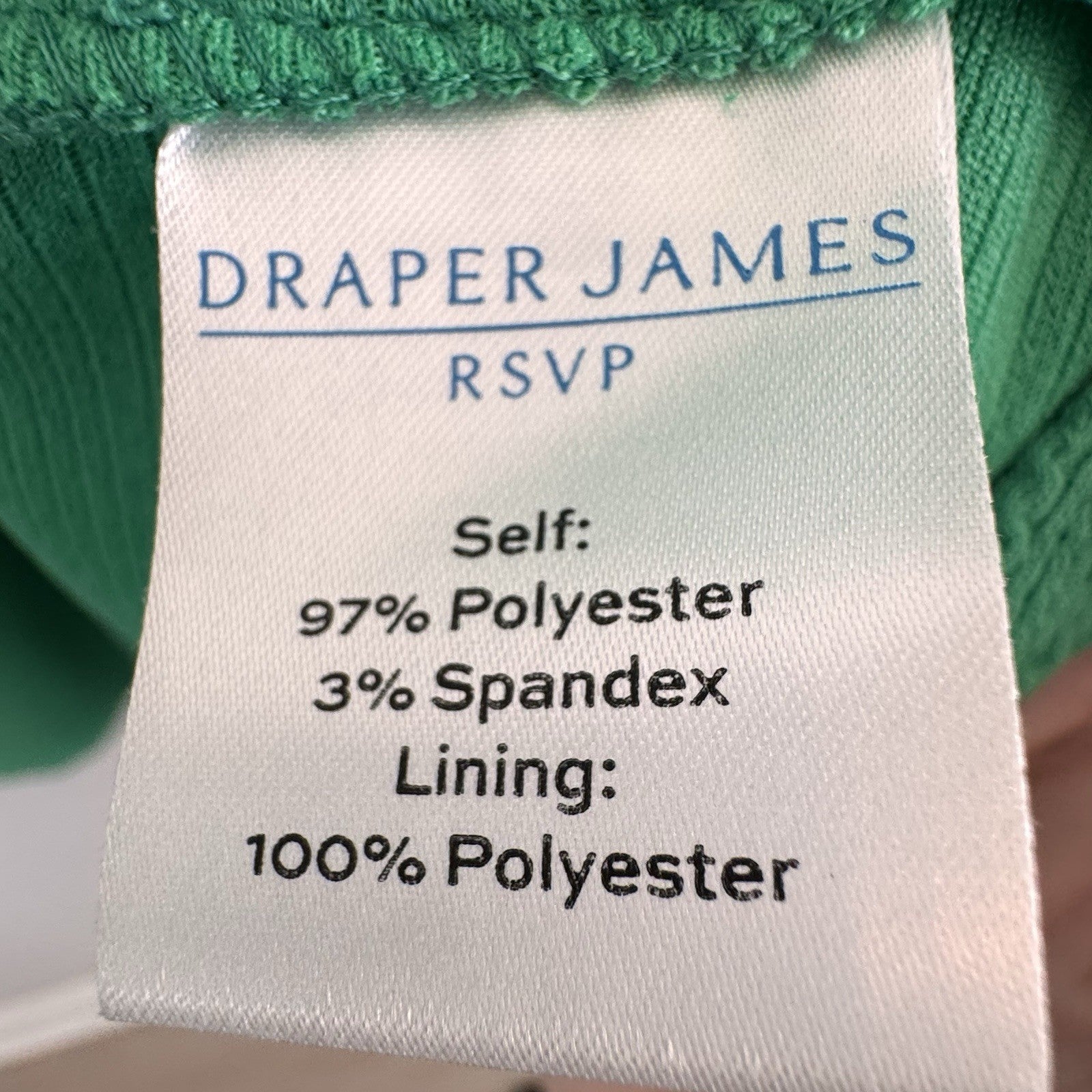 Draper James RSVP Green Sleeveless Knit Pleated Mini Dress XXL NWT