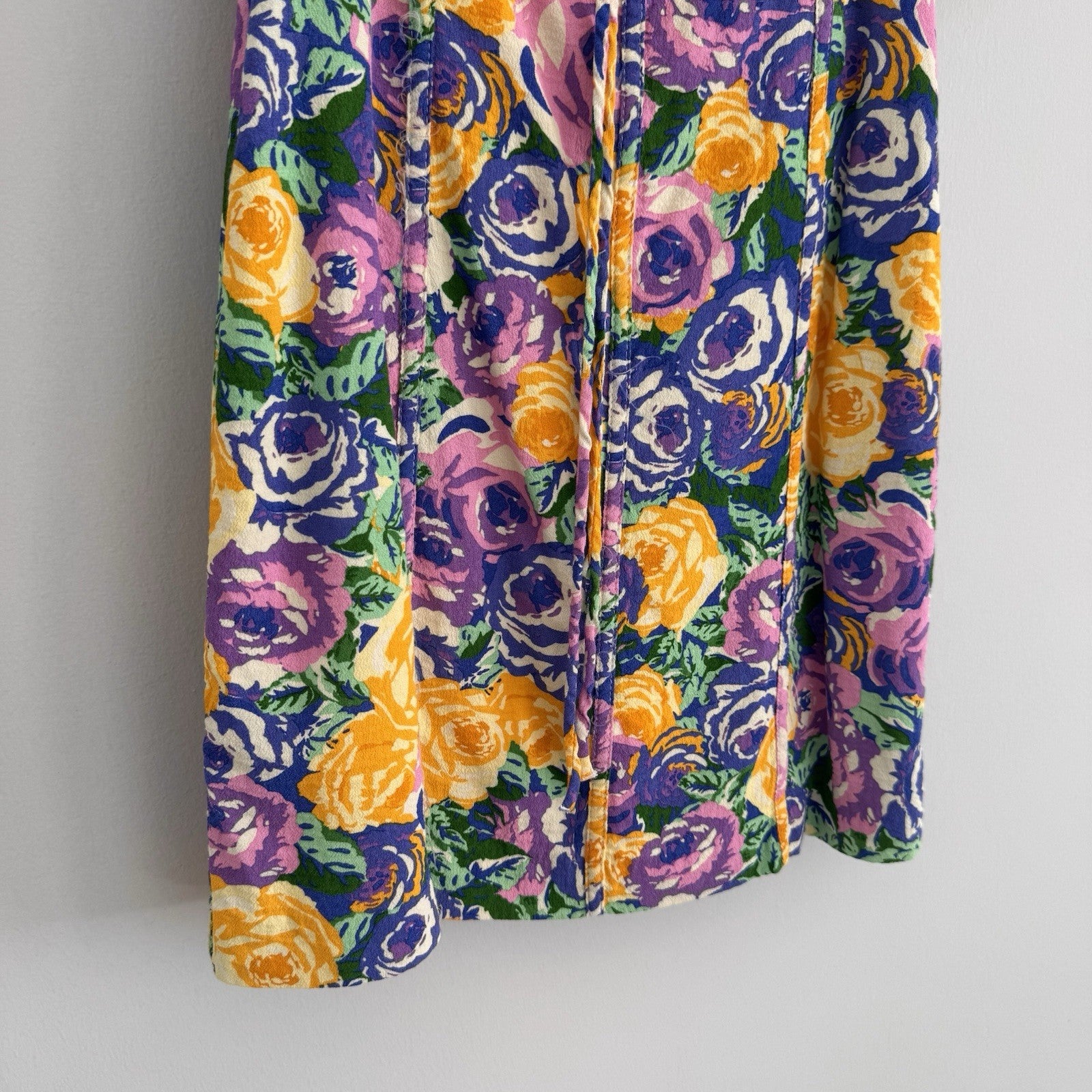 Zara Floral Mini Dress XS Multicolor Puff Sleeve Cottagecore Women’s
