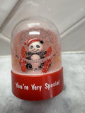 Vintage Russ Panda Snow Globe You’re Very Special Ski Winter Gift