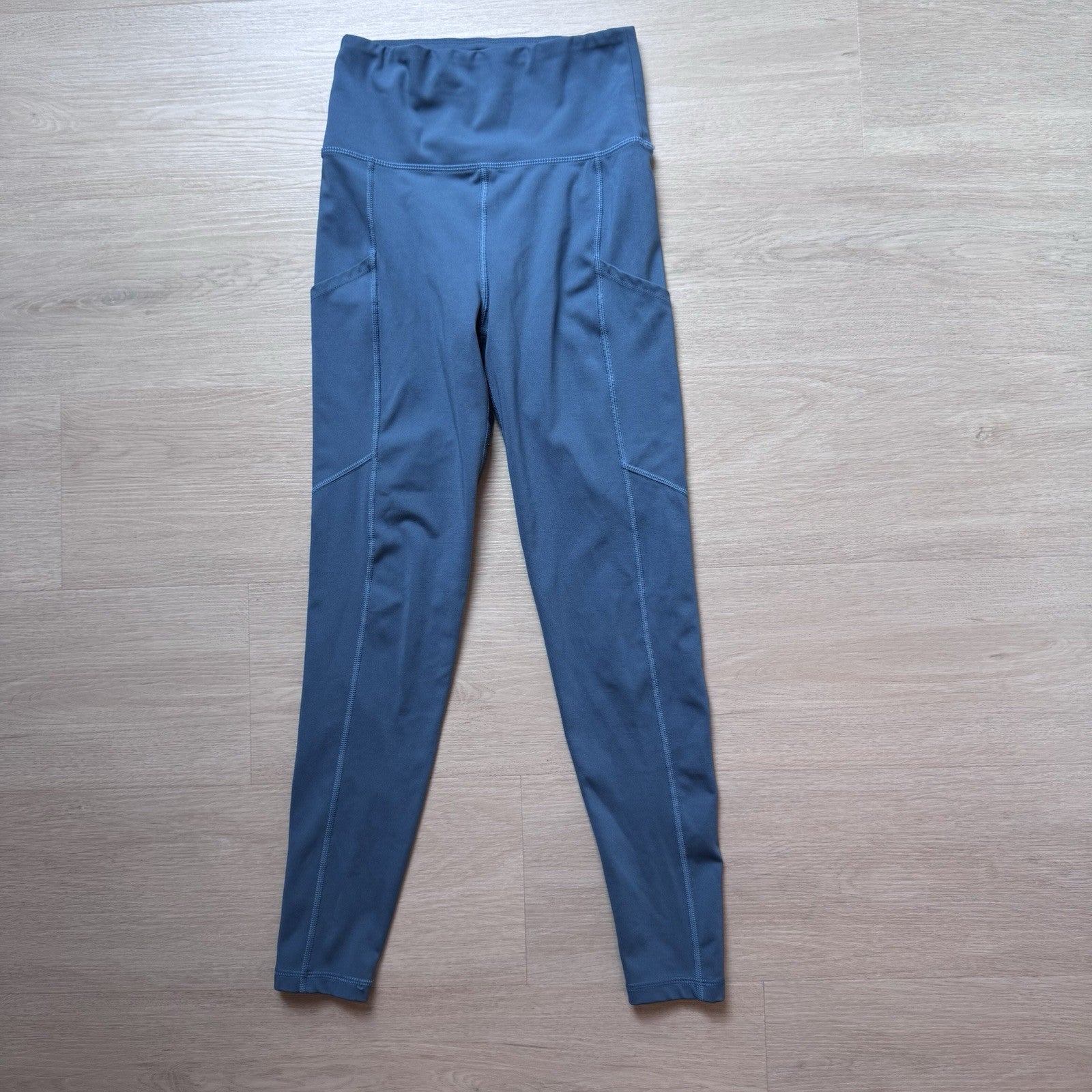 American Eagle Everything Pocket Leggings Blue High Rise Womens Small