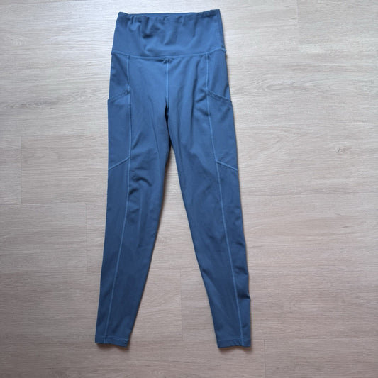 American Eagle Everything Pocket Leggings Blue High Rise Womens Small