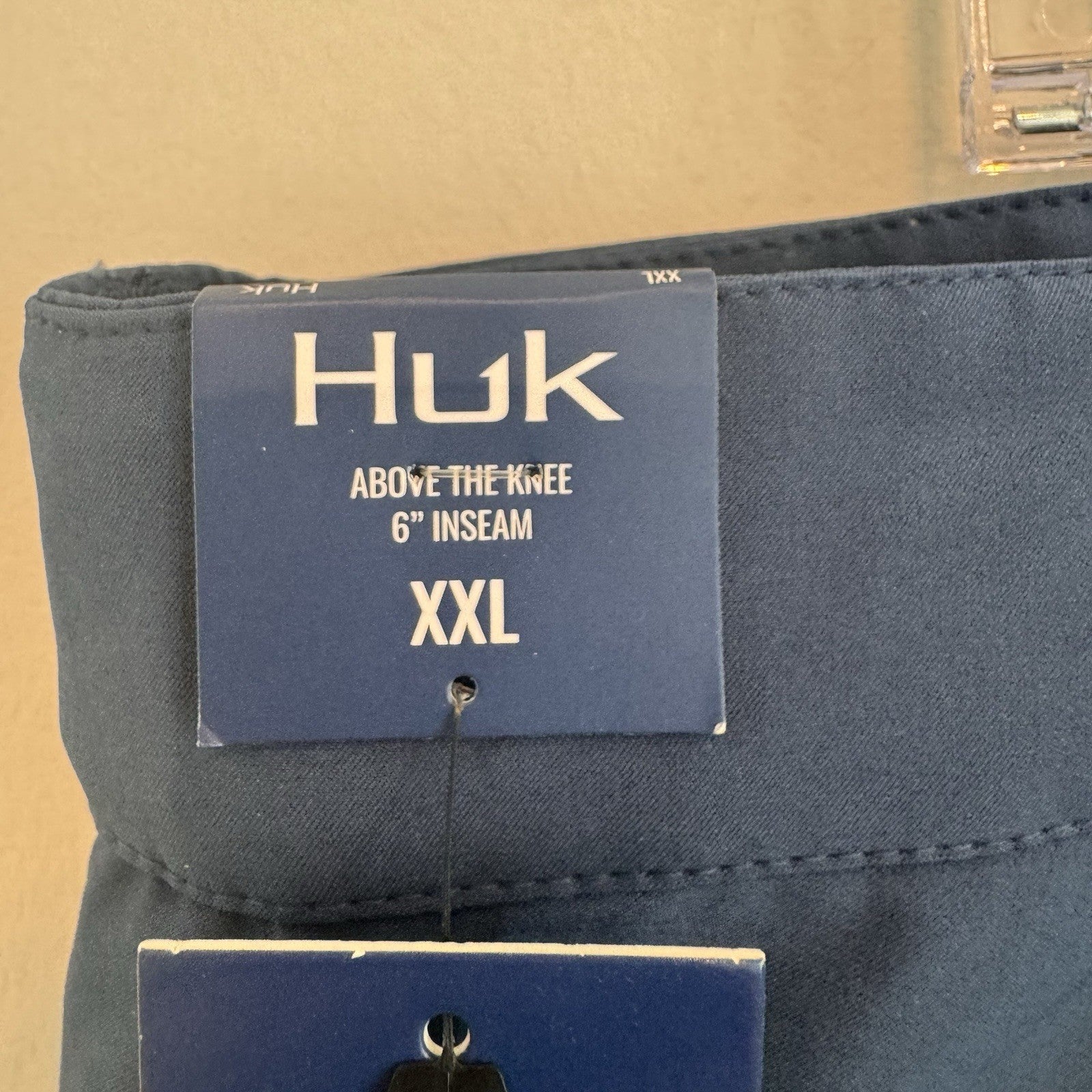 Huk Men's Pursuit Short XXL Navy Blue 6" Inseam Fishing Performance NWT
